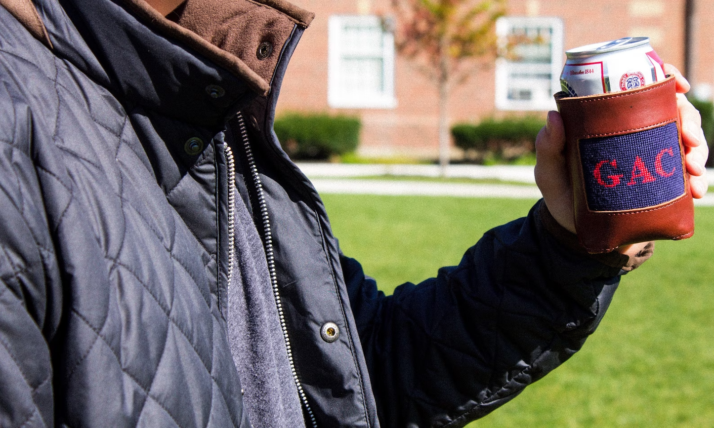 Custom Needlepoint Can Cooler