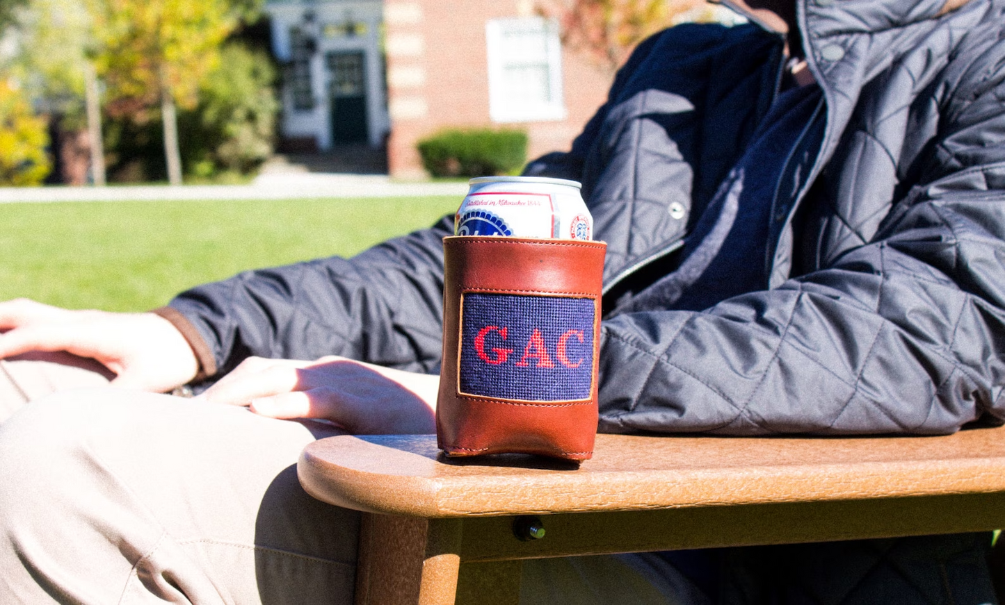 Custom Needlepoint Can Cooler