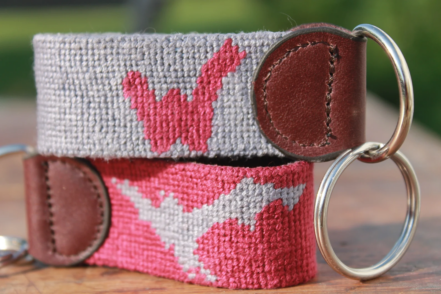 Custom Needlepoint Key Fob