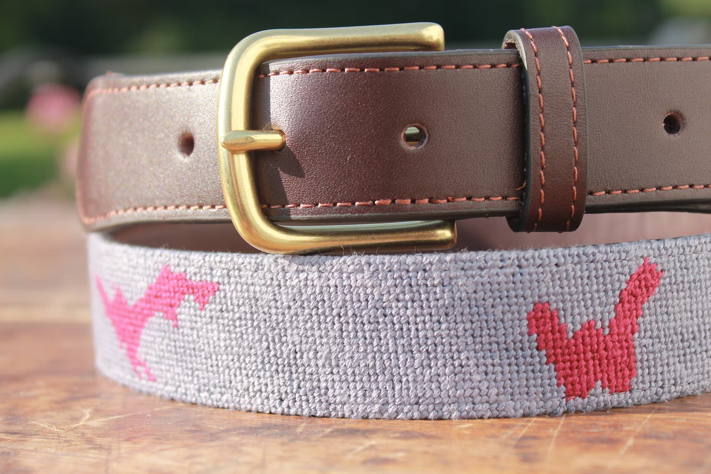 Custom Needlepoint Belt