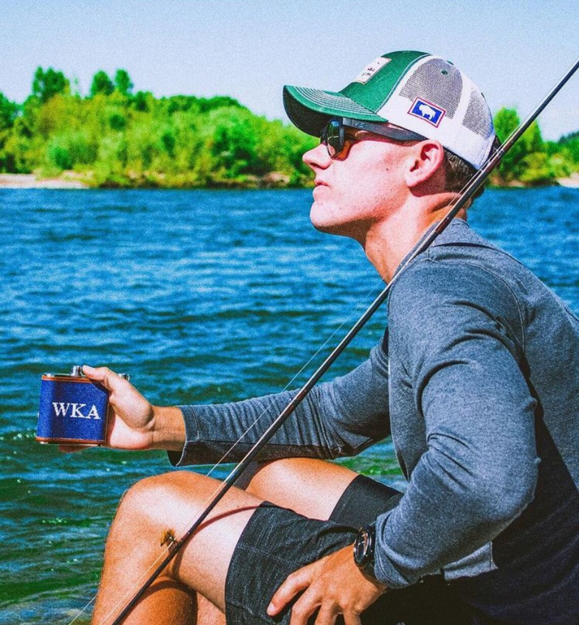 Custom Needlepoint Flask