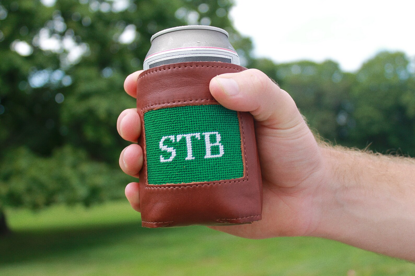 Custom Needlepoint Can Cooler