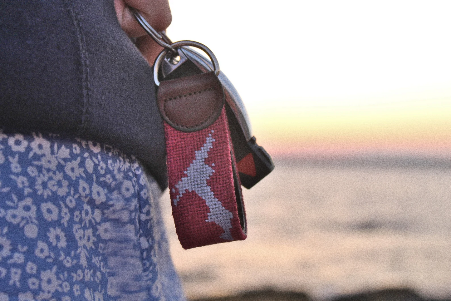 Custom Needlepoint Key Fob