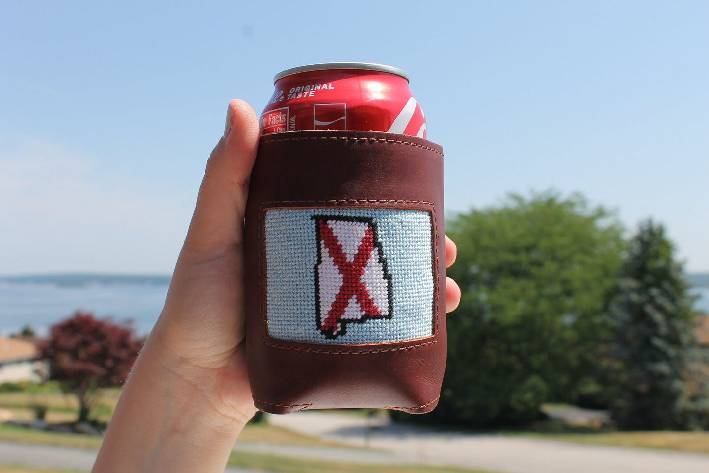 Custom Needlepoint Can Cooler