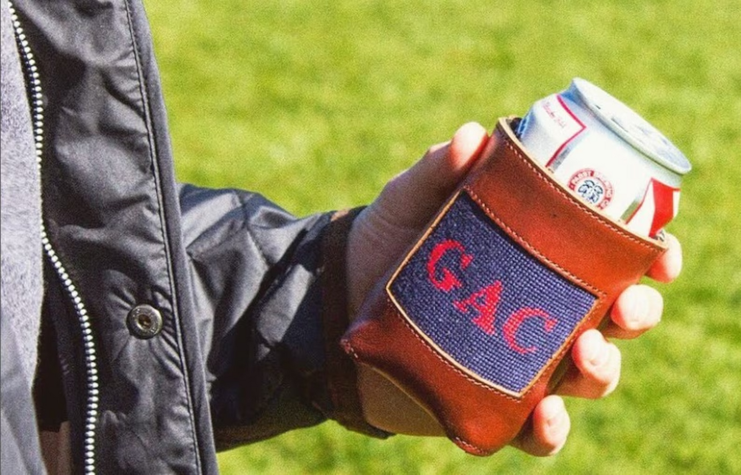 Custom Needlepoint Can Cooler