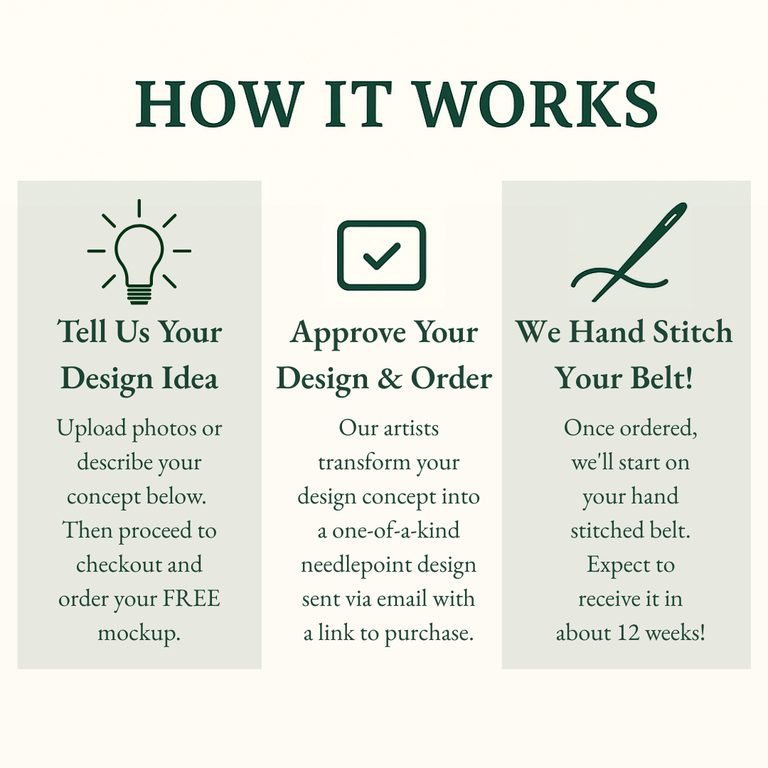 FREE Needlepoint Belt Digital Mockup