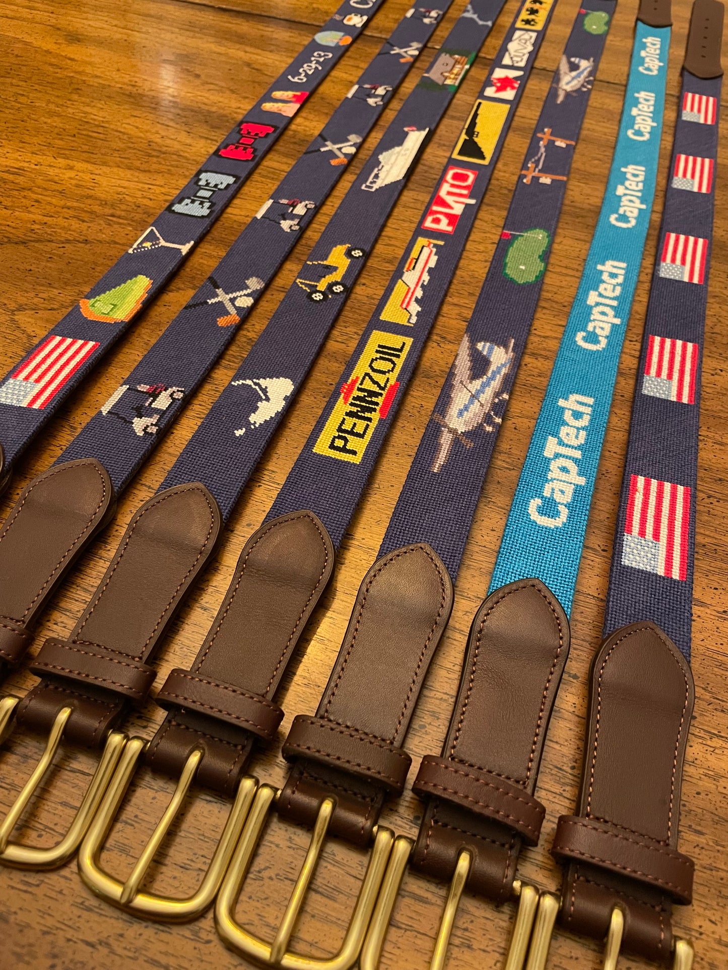 Custom Needlepoint Belt