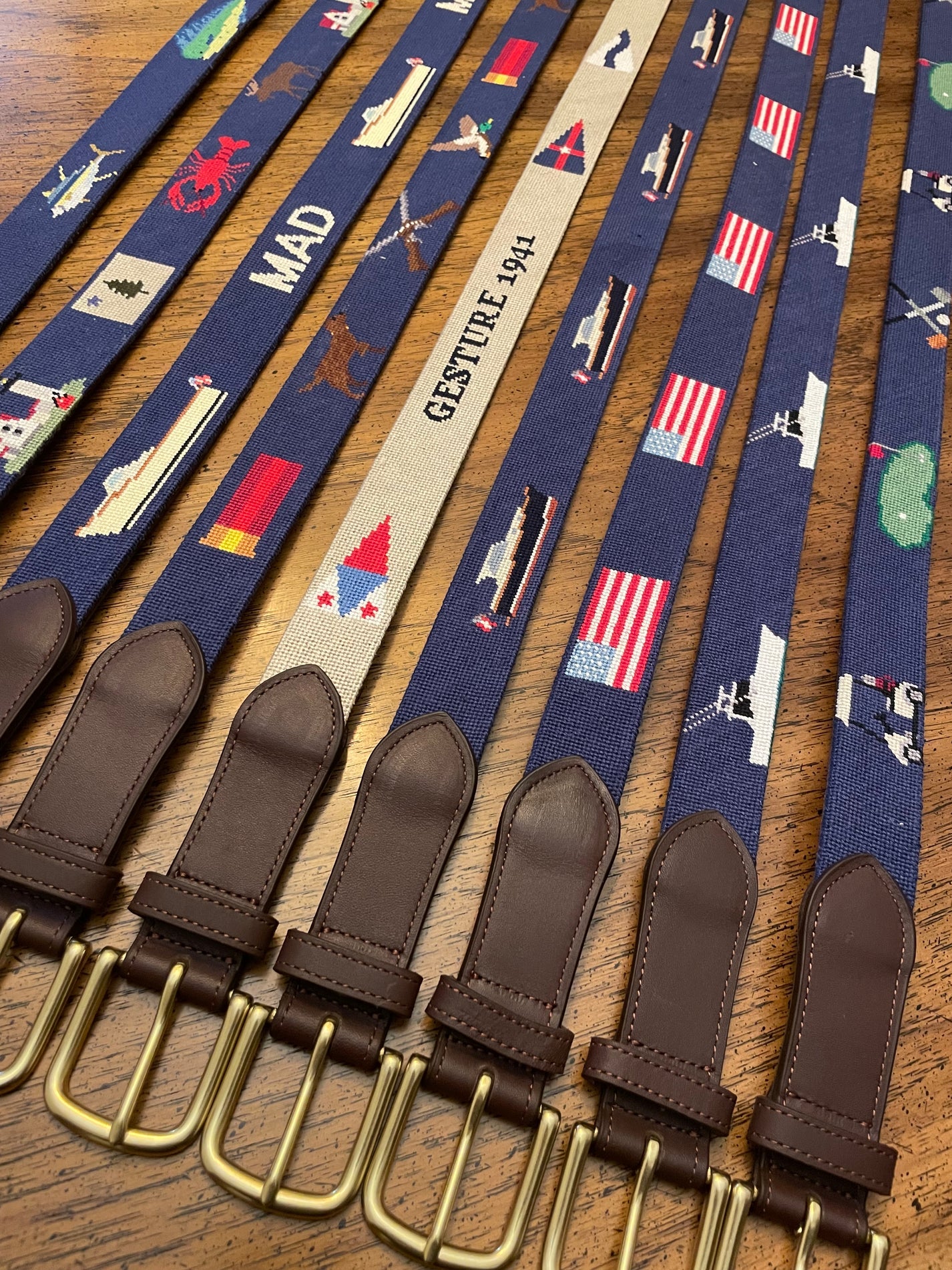 Custom Needlepoint Belt