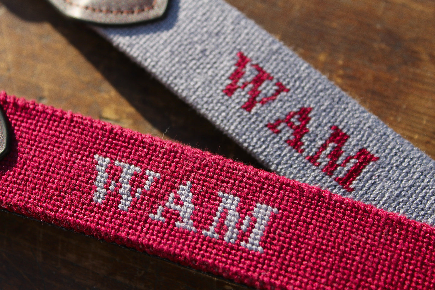Camp Agawam Needlepoint Belt