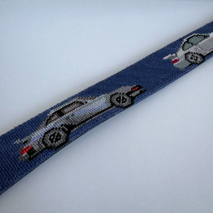 Dream Cars Needlepoint Belt