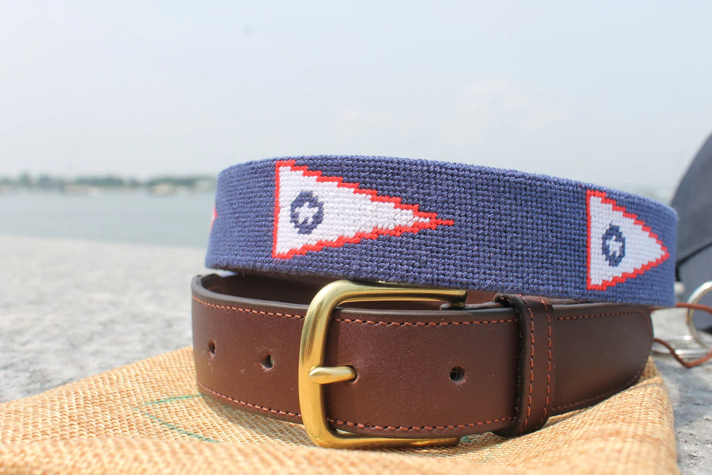 Naples Yacht Club Needlepoint Belt