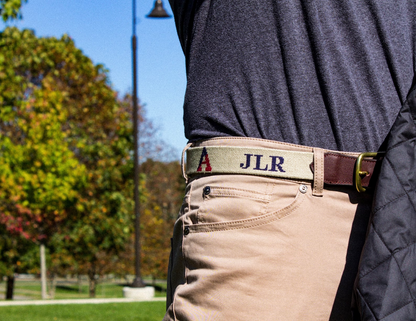 'Gate Lacrosse Needlepoint Belt