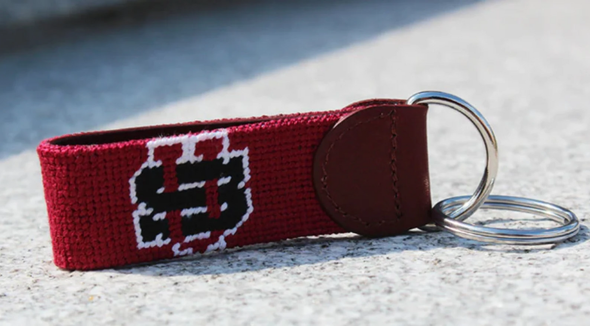 Custom Needlepoint Key Fob