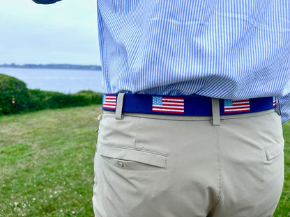 Stars and Stripes Needlepoint Belt