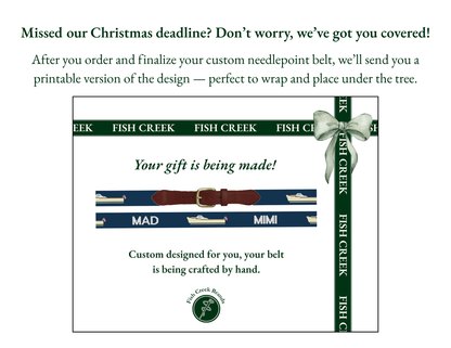 Custom Needlepoint Belt