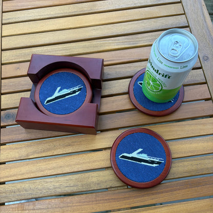 Custom Needlepoint Coasters (Set of 4)