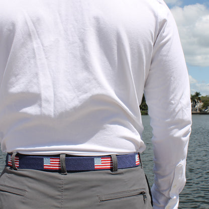 Stars and Stripes Needlepoint Belt