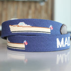Your Boat on a Belt | Handmade Needlepoint Belt