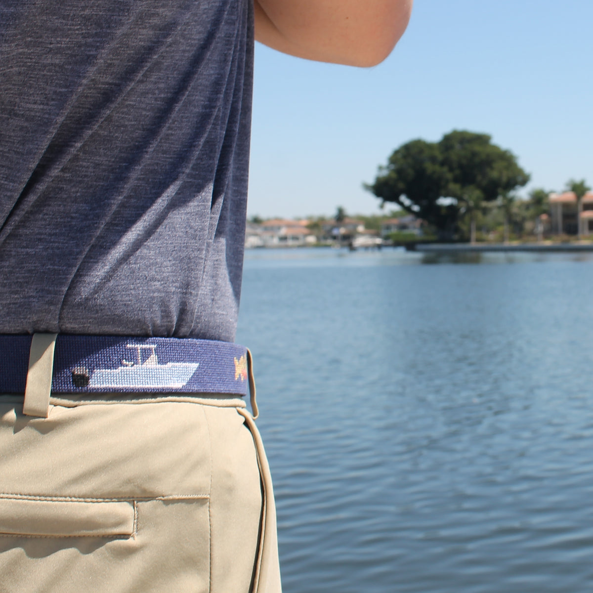 Your Boat on a Belt | Handmade Needlepoint Belt