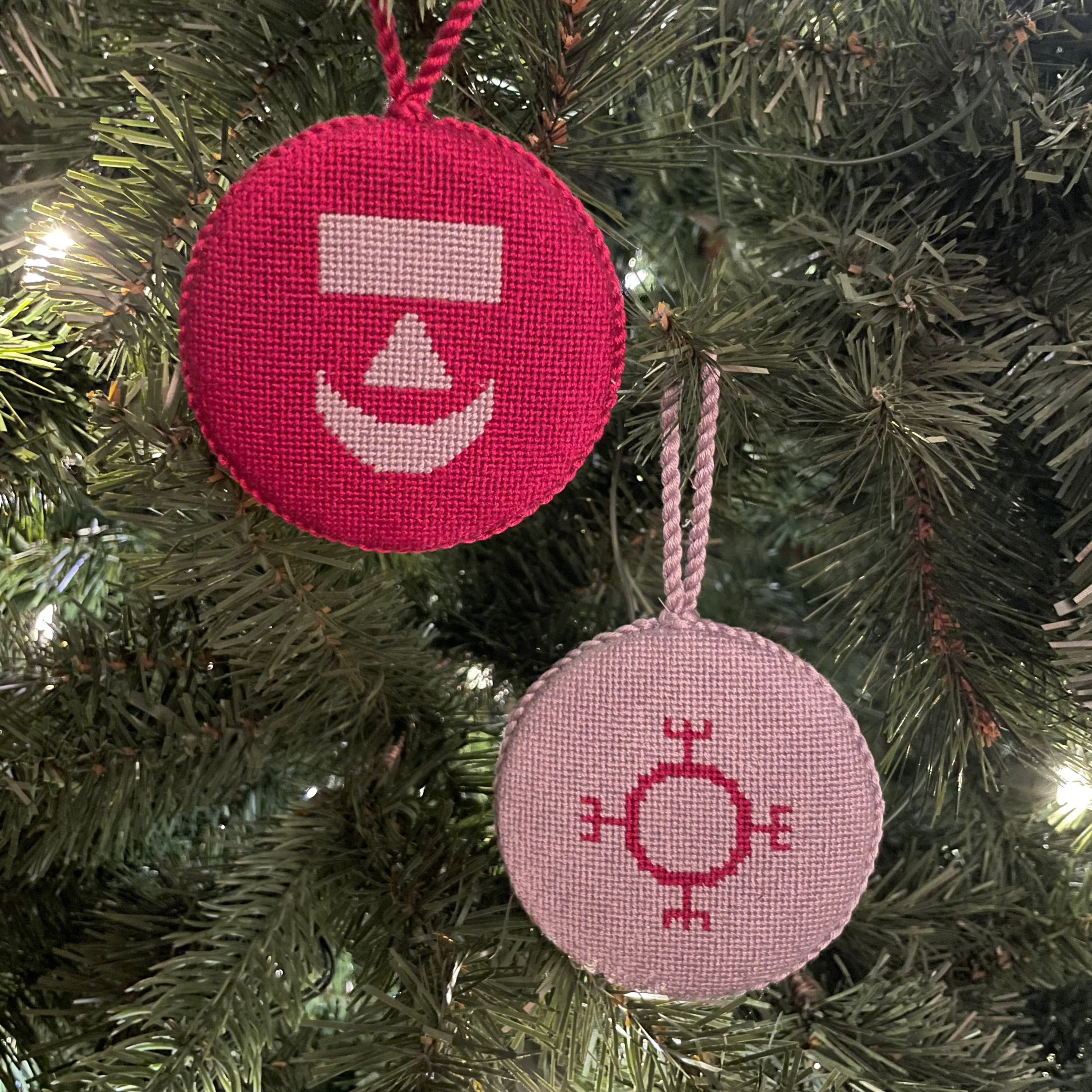 Custom Needlepoint Ornament