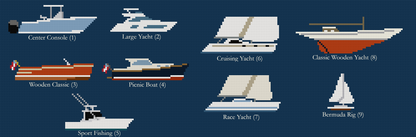 Naples Yacht Club Needlepoint Belt