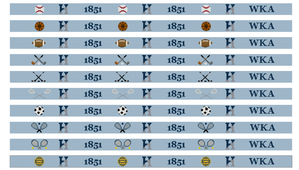 The Hill School Custom Needlepoint Belt