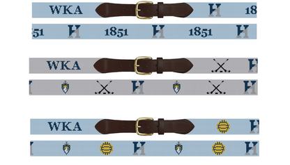 The Hill School Custom Needlepoint Belt