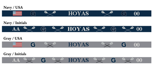 GTown Lacrosse Needlepoint Belt