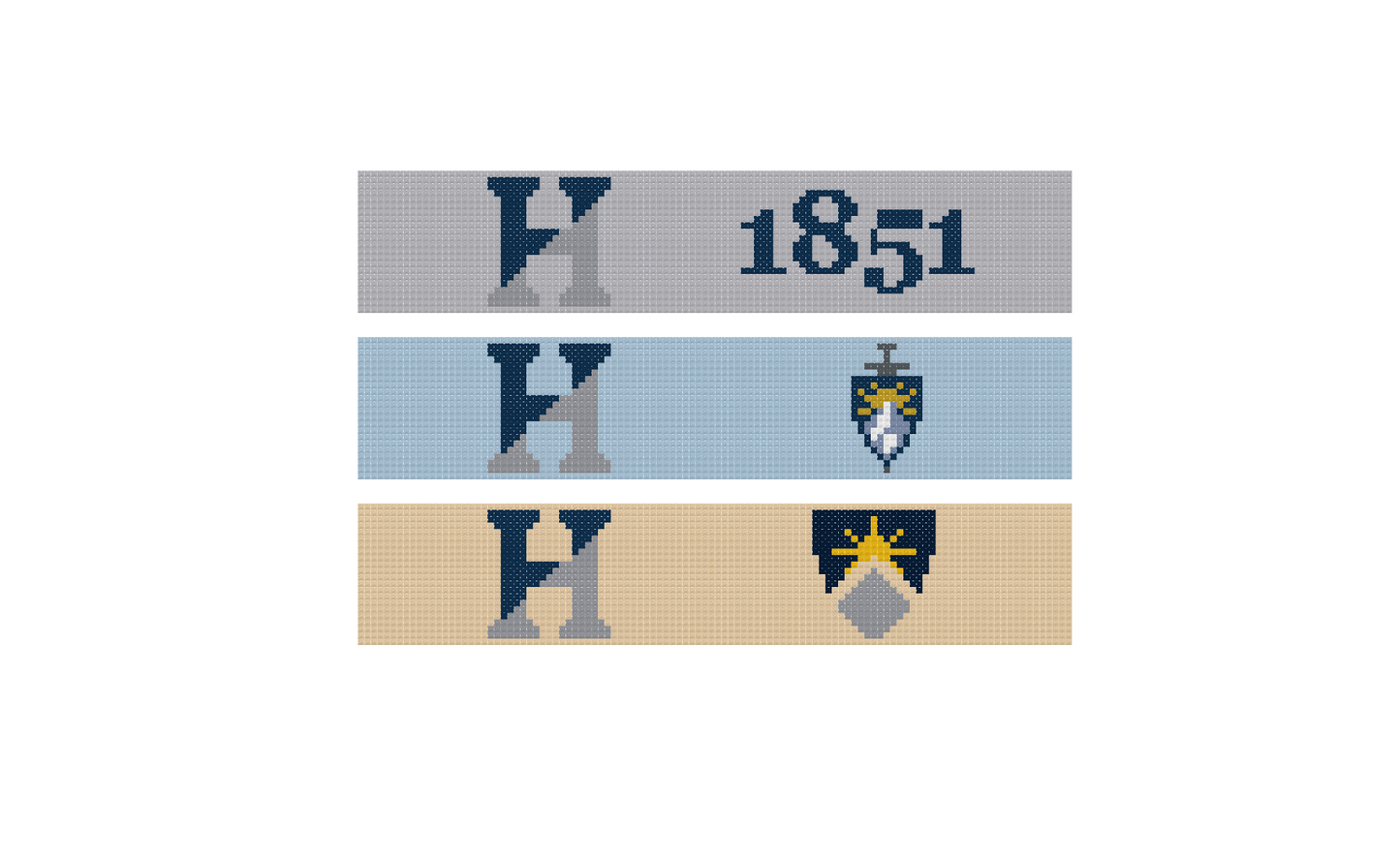 The Hill School Custom Needlepoint Key Fob