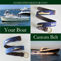 Your Boat on a Belt | Handmade Needlepoint Belt