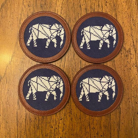 Custom Needlepoint Coasters (Set of 4)