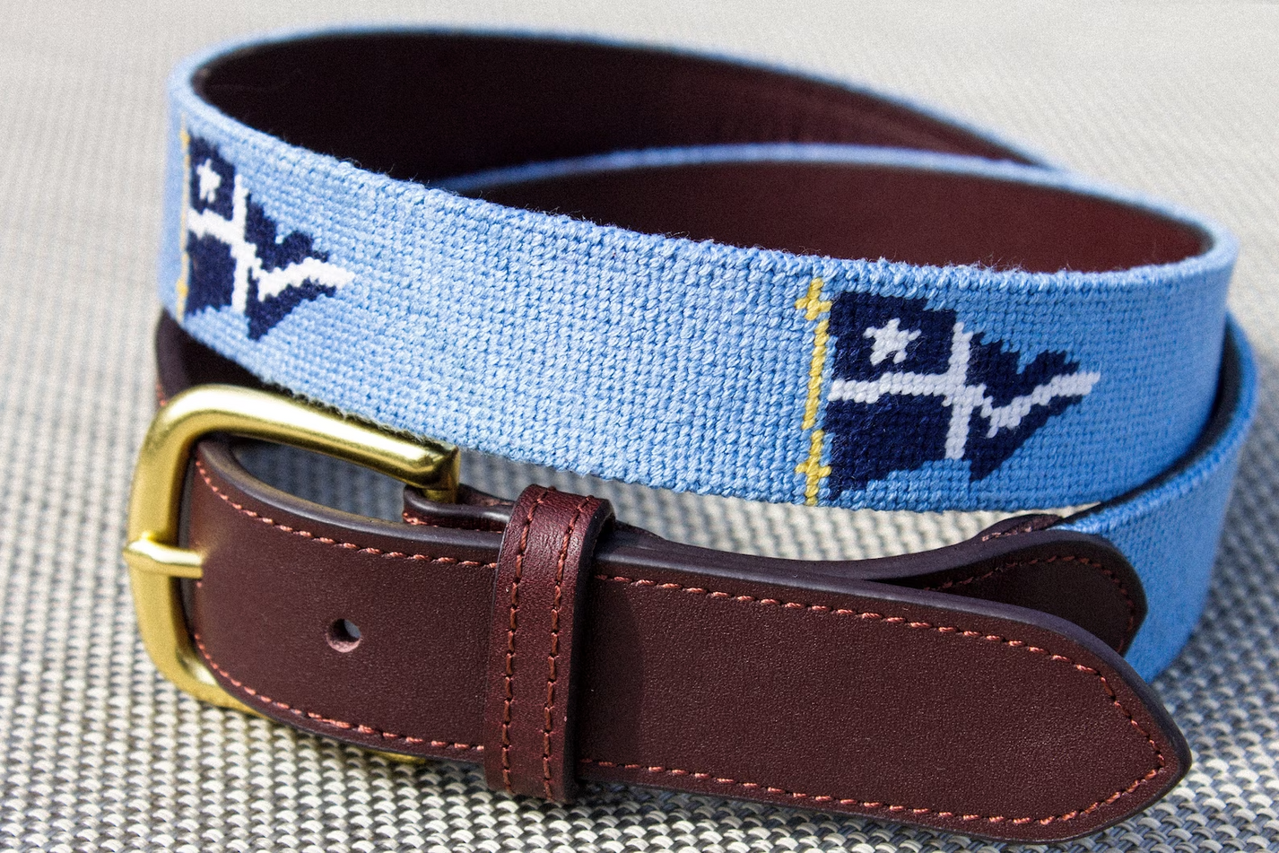 PSU Lacrosse Needlepoint Belt