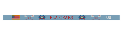 Florida Crabs Lacrosse Needlepoint Belt