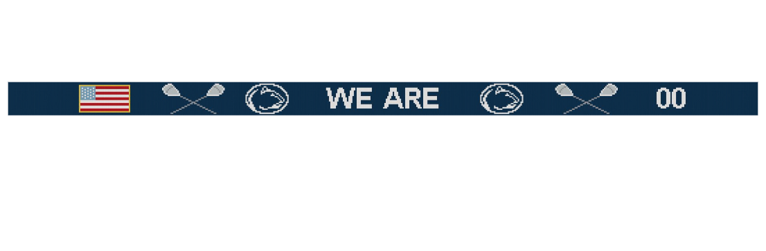 PSU Lacrosse Needlepoint Belt